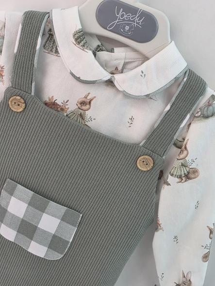 Conjunto peto  bebé familia Lana de Yoedu. [1]
