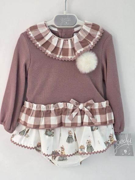 Conjunto de niña familia Lana de YOEDU.
