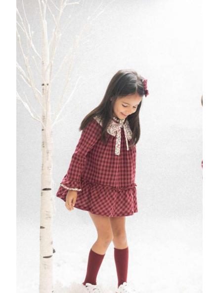 Vestido de niña cuadros Reina Sofia de Basmarti [1]