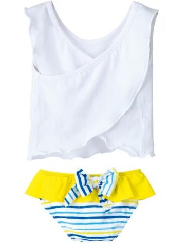 Camiseta de niña con bañador Tucan de Calamaro. [1]