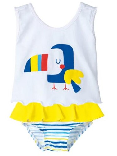 Camiseta de niña con bañador Tucan de Calamaro.