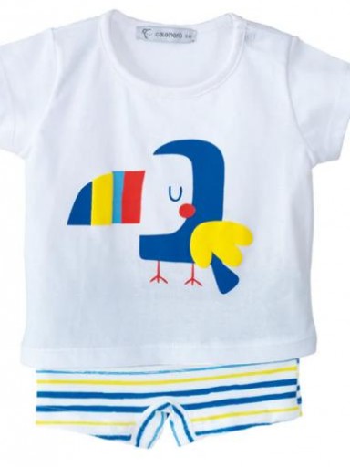Camiseta de niño con bañador TUCÁN de Calamaro.