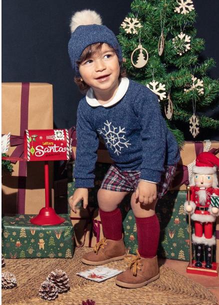 Conjunto de  niñ0  Navidad Monzon de Calamaro.