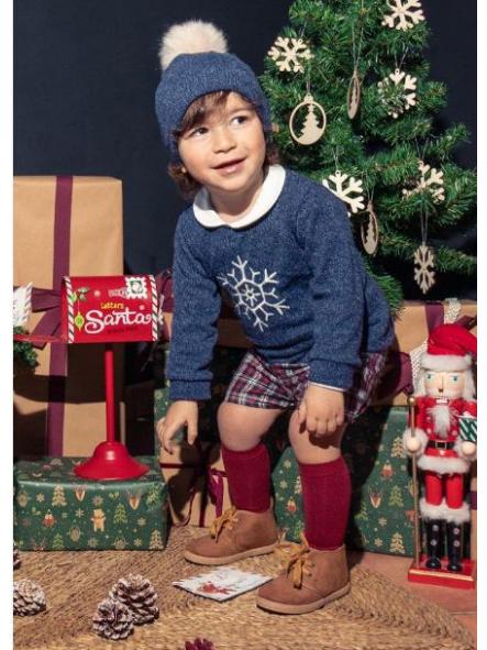 Conjunto de  niñ0  Navidad Monzon de Calamaro.