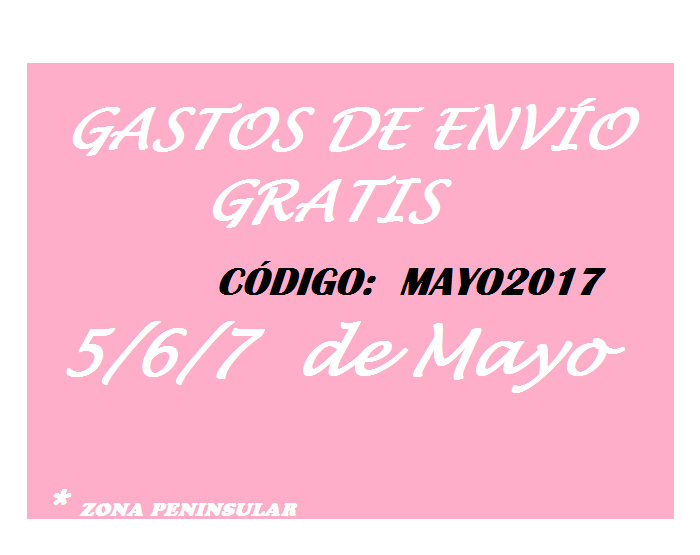 GASTOS DE ENVIO GRATIS MAYO