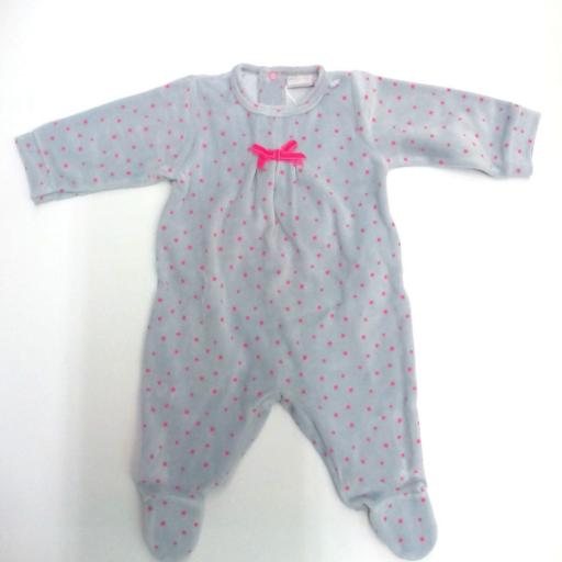 Pijama bebé gris con estrellas de Piruleta  [0]