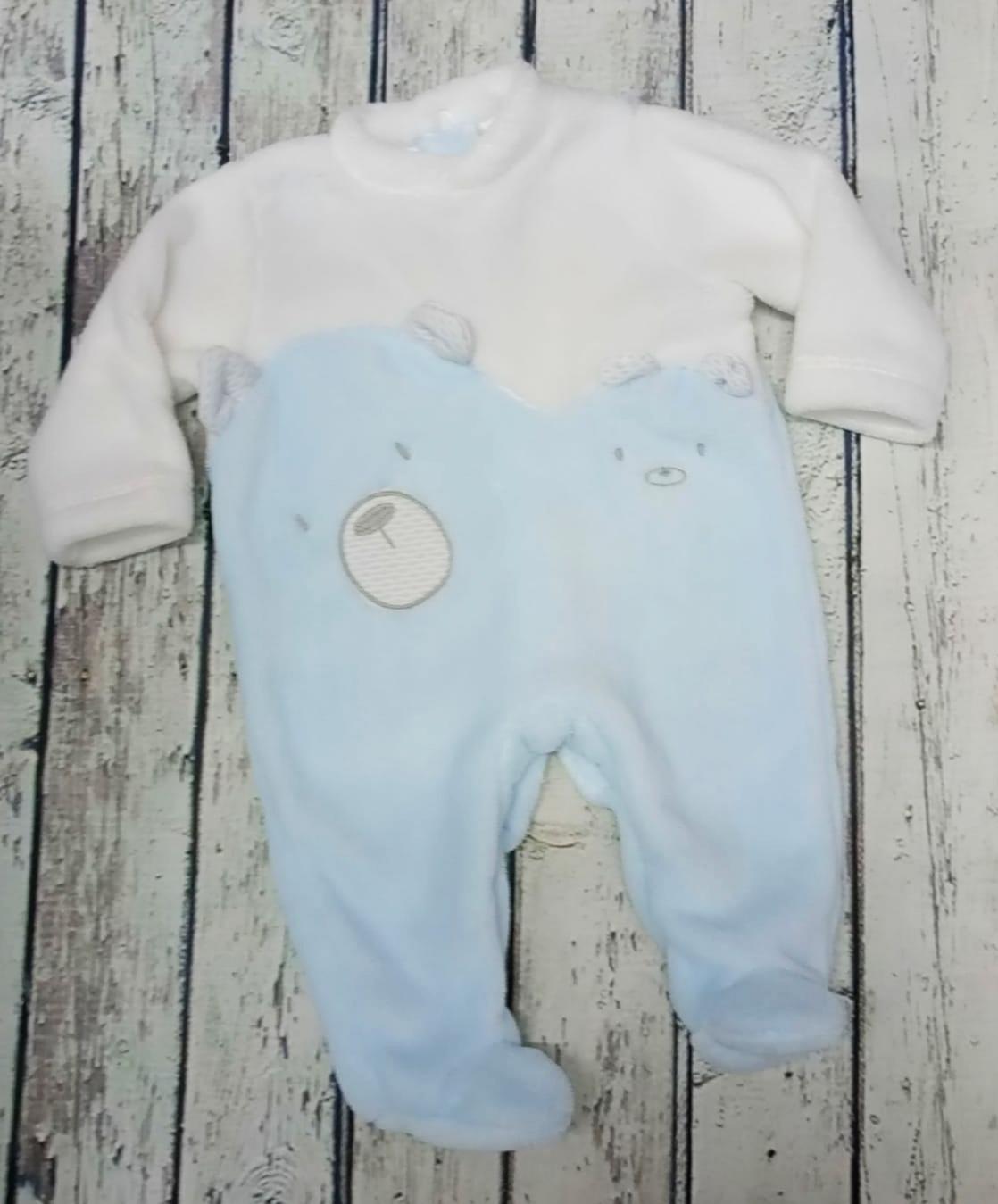 Pijama de bebè Oso azul de Deolinda.