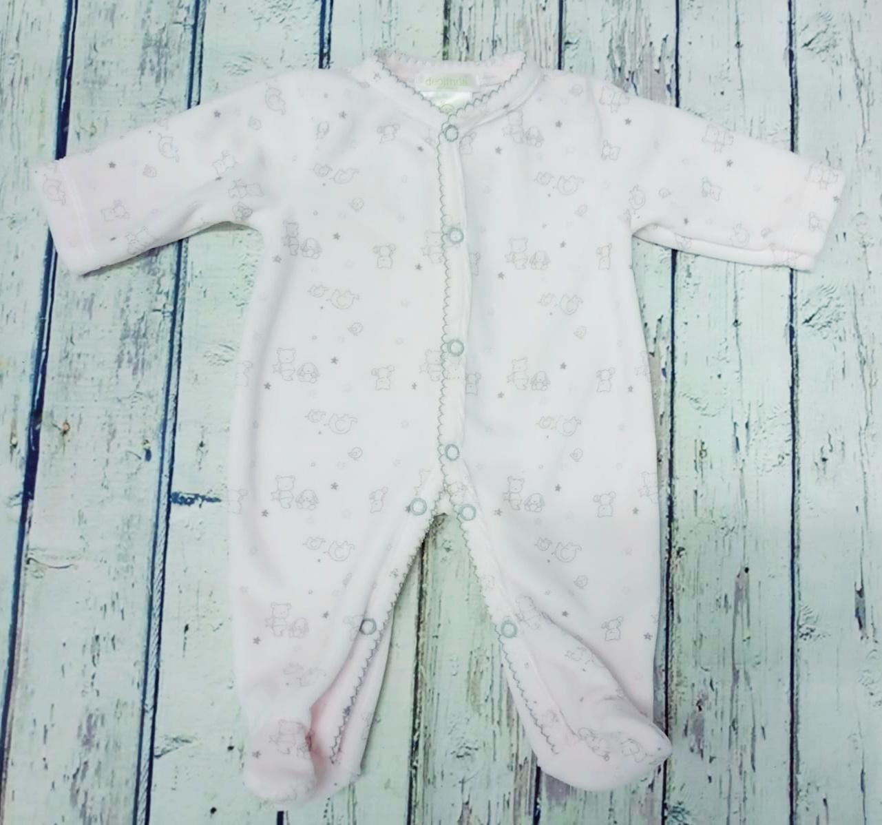 Pijama bebè  abierto en rosa de Deolinda.