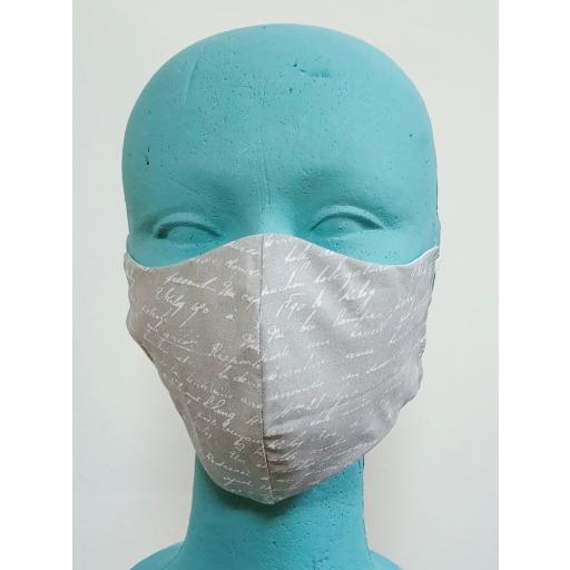 Mascarilla de tela Lavable adulto con filtro Homologado " Poema" [0]