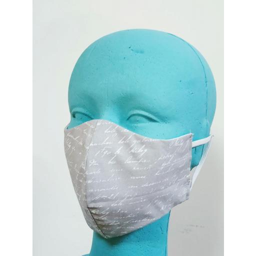 Mascarilla de tela Lavable adulto con filtro Homologado " Poema" [1]