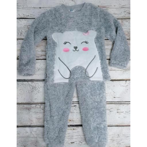 Pijama de niña gris Oso de Yatsi. [0]