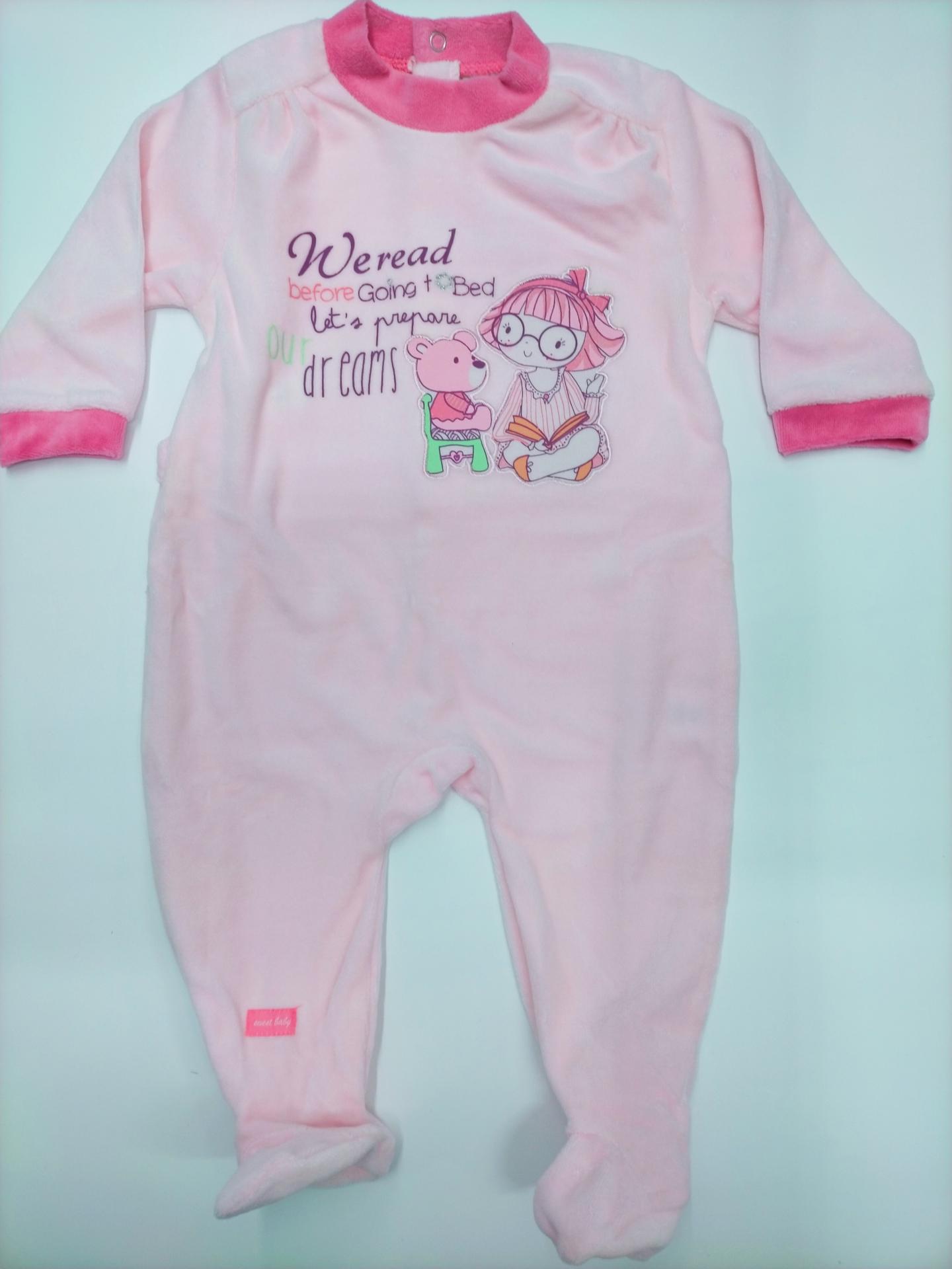 Pijama bebé  rosa" Read " de Yatsi.