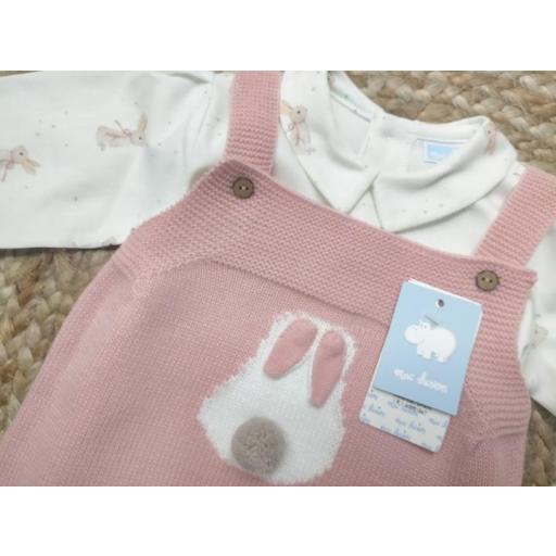 Peto bebé con blusa conejitos en rosa de Mac ILusión [1]
