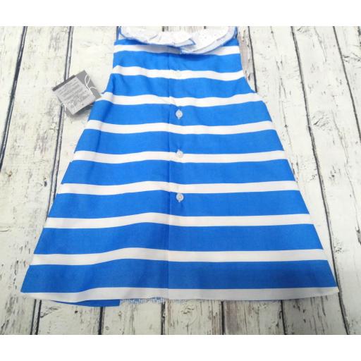 Vestido de niña rayas en azulón "Piamonte " de Yoedu [1]