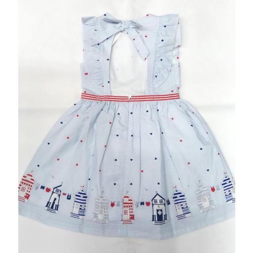 Vestido de niña marinero con casetas de Dr. KID [1]