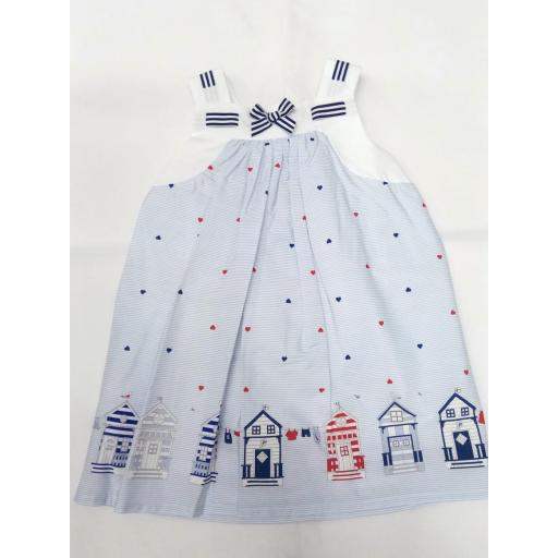 Vestido de niña marinero con casetas de Dr. Kid. [0]