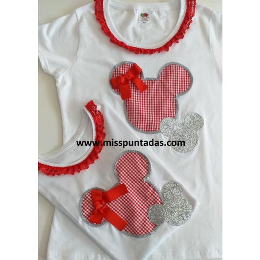 Camiseta madre silueta Minnie [0]