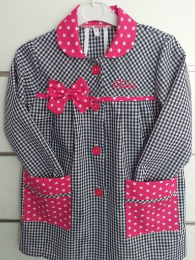 Bata marino Lazo estrellas fucsia