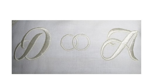 2 mascarillas de lino bordadas [0]