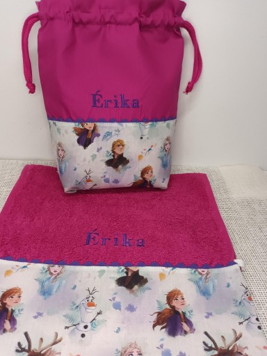 Toalla- Bolsa merienda Frozen