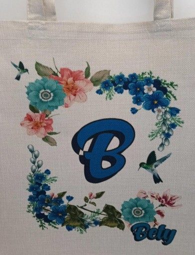 Bolsa Flor azul Bety. [2]