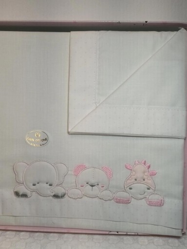 Sábanas mini cuna rosa