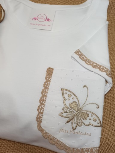 Camiseta Mariposa Camel [1]