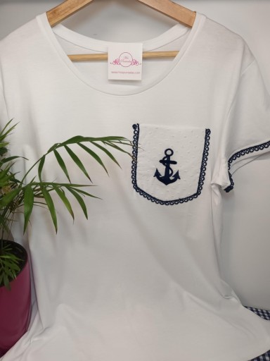 Camiseta Bolsillo y Ancla marino [1]