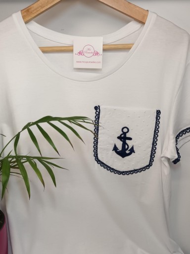 Camiseta Bolsillo y Ancla marino [2]