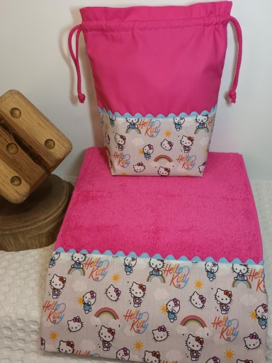 Toalla - bolsa merienda Hello Kitty [1]