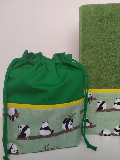 Toalla - Bolsa Pandas