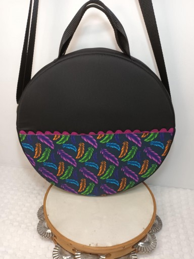 Funda Pandereta Plumas.