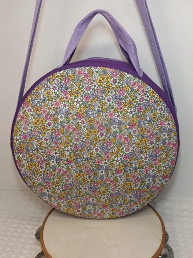 Funda Pandereta Flor/ mostaza [2]