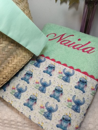 Toalla y capazo mod. Stich [2]