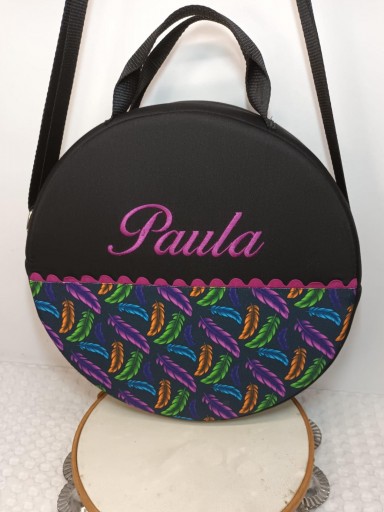 Funda Pandereta Plumas.