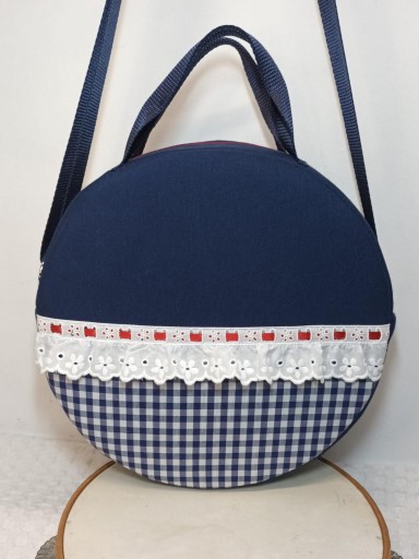 Funda Pandereta vichy Marino [2]