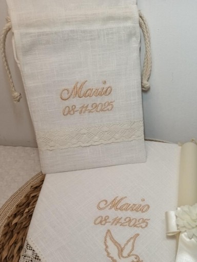 Pañuelo, vela y bolsa Bautizo  [1]
