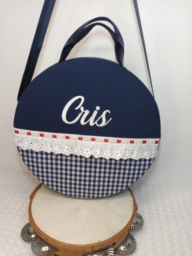 Funda Pandereta vichy Marino