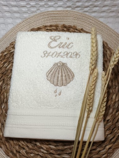 Toalla Bautizo de rizo.