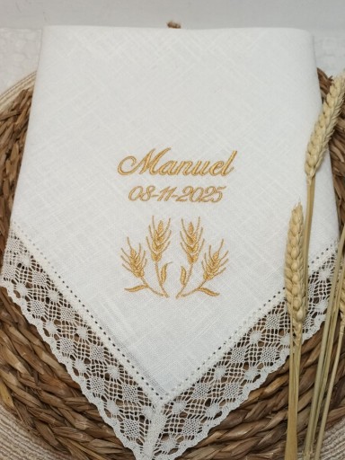 Pañuelo Bautizo  Espigas de Trigo  [2]
