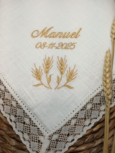 Pañuelo Bautizo  Espigas de Trigo  [1]