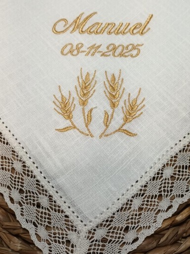 Pañuelo Bautizo  Espigas de Trigo  [3]
