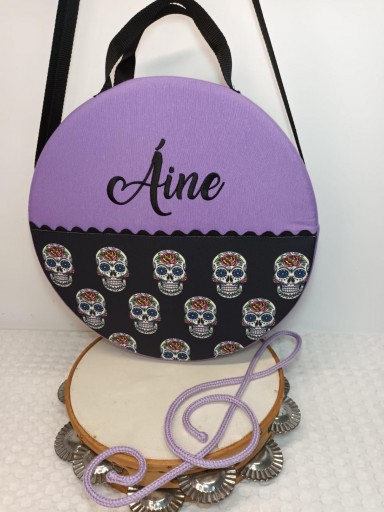 Funda Pandereta Calaveras 