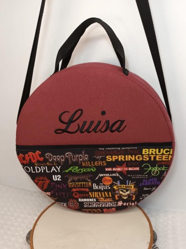 Funda Pandereta Rock Granate. [2]