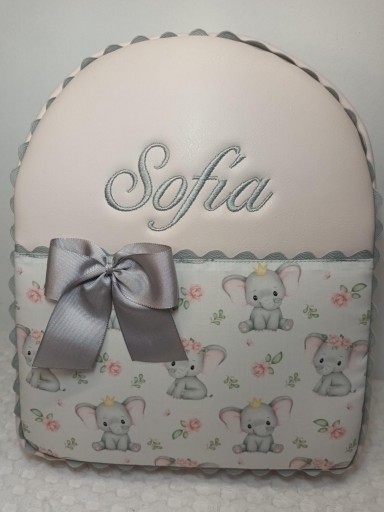 Mochila Elefantes rosa. [2]