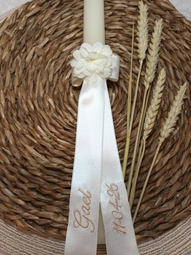 Vela Bautizo  bordada con Flor nº23 [1]