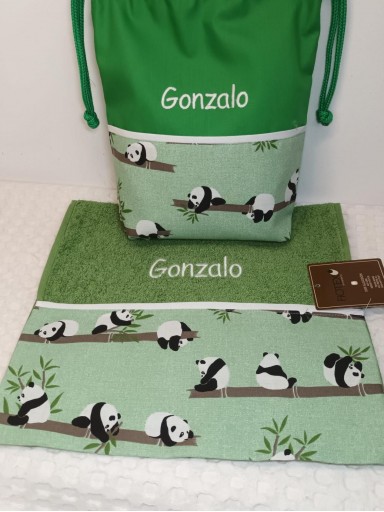 Toalla - Bolsa Pandas [2]