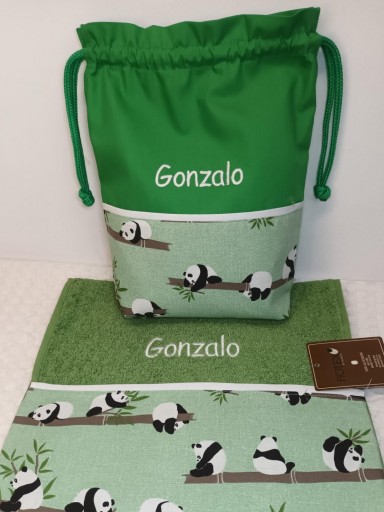 Toalla - Bolsa Pandas [1]