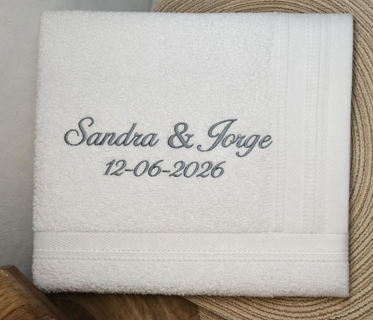 Toalla sábana Sandra & Jorge