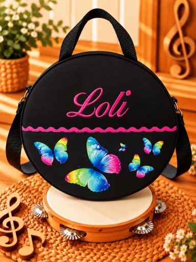 Funda Pandereta Mariposas
